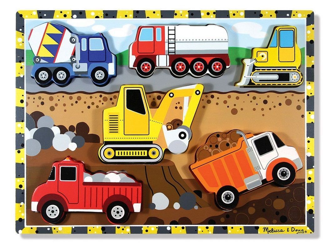 Melissa &  Doug Pussel Fordon 6 Bitar