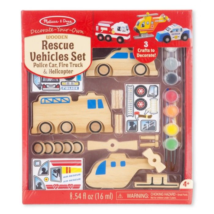 Melissa &  Doug Träbilar|