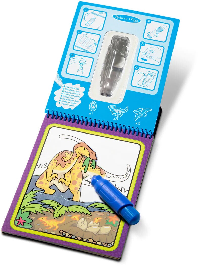 Melissa &  Doug Water Reveal Målarbok Dinosaurier|