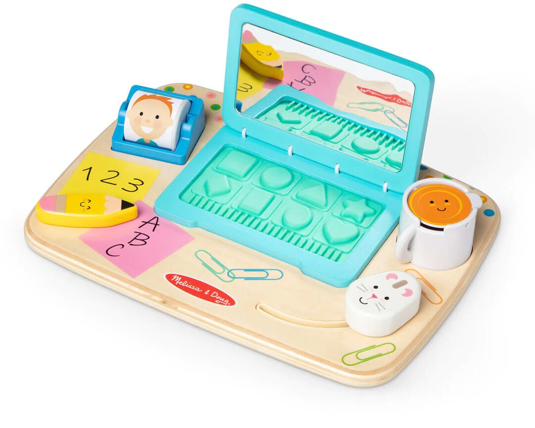 Melissa &  Doug Work &  Play Desktop Aktivitetstavla|