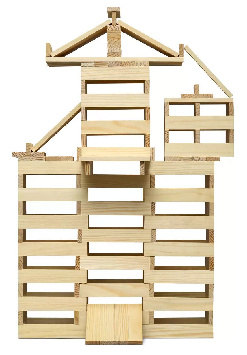 Micki Byggstavar 200 St|Natur