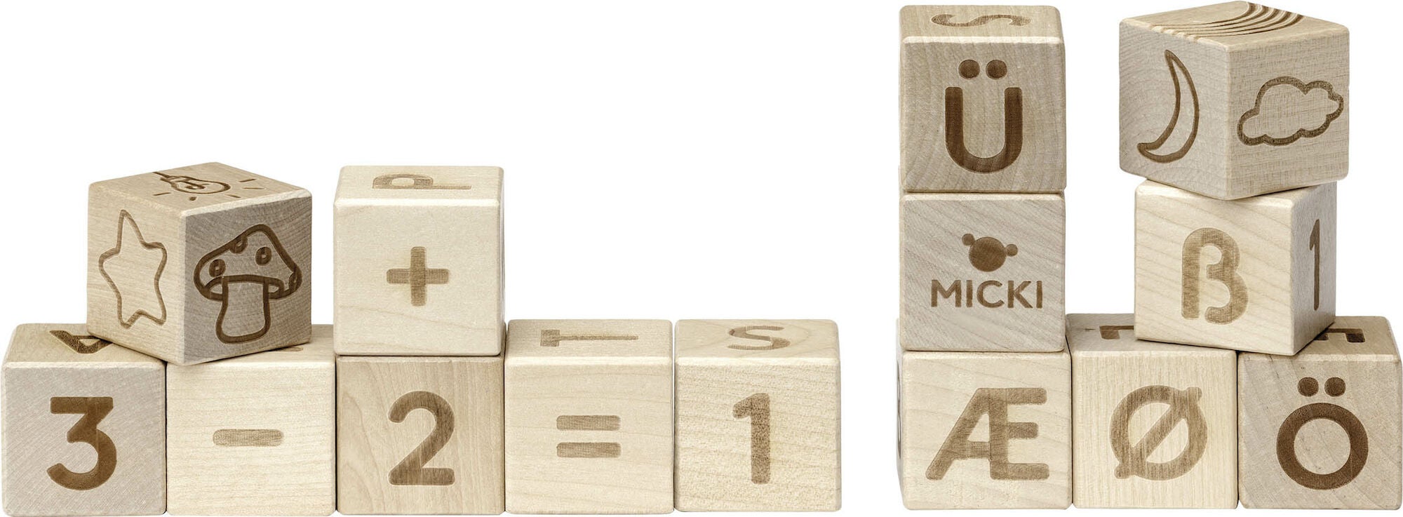Micki Premium Bokstavsklossar|