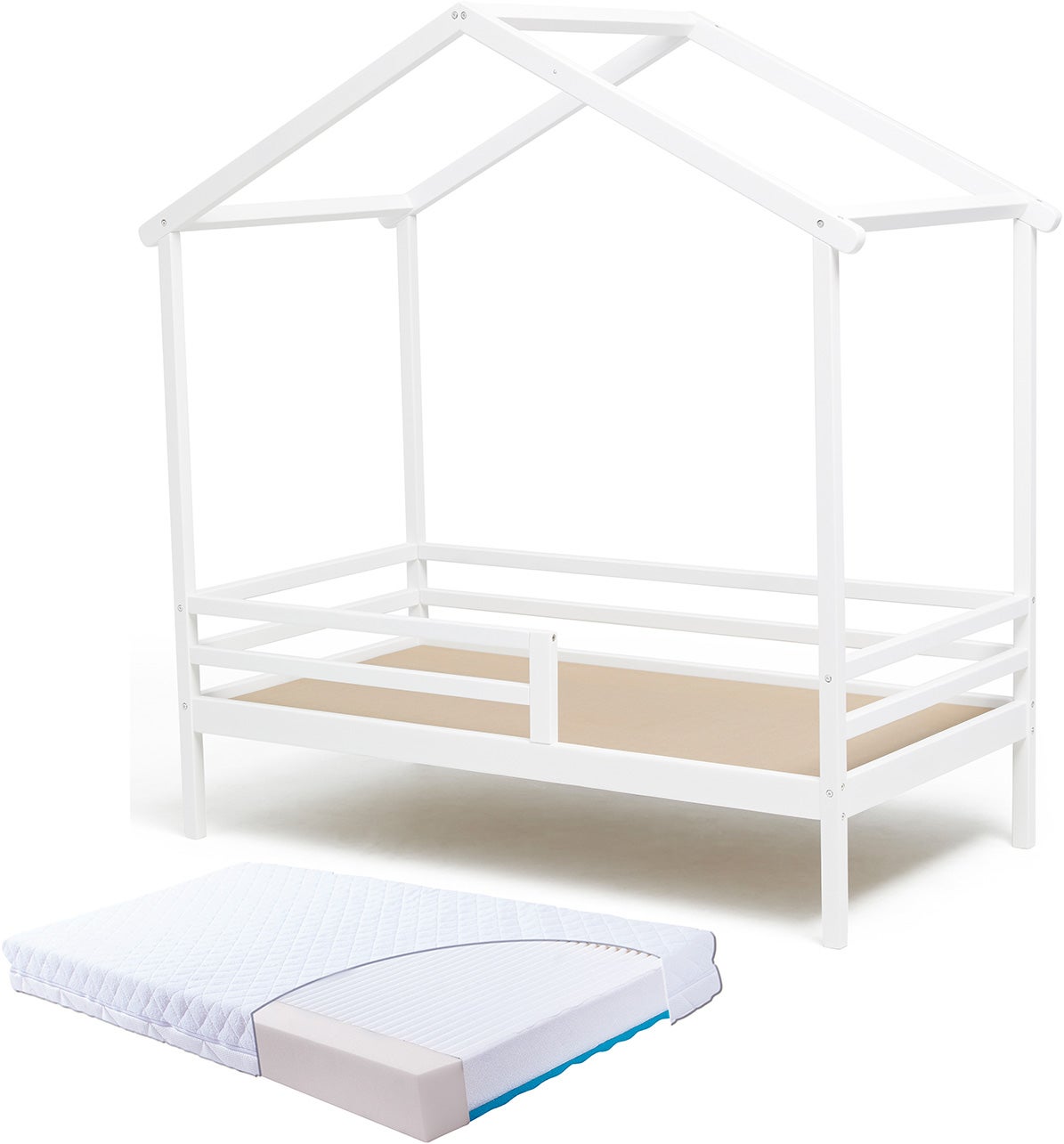 Minitude Nordic Jaxson House Bed 70 x 140 + Madrass