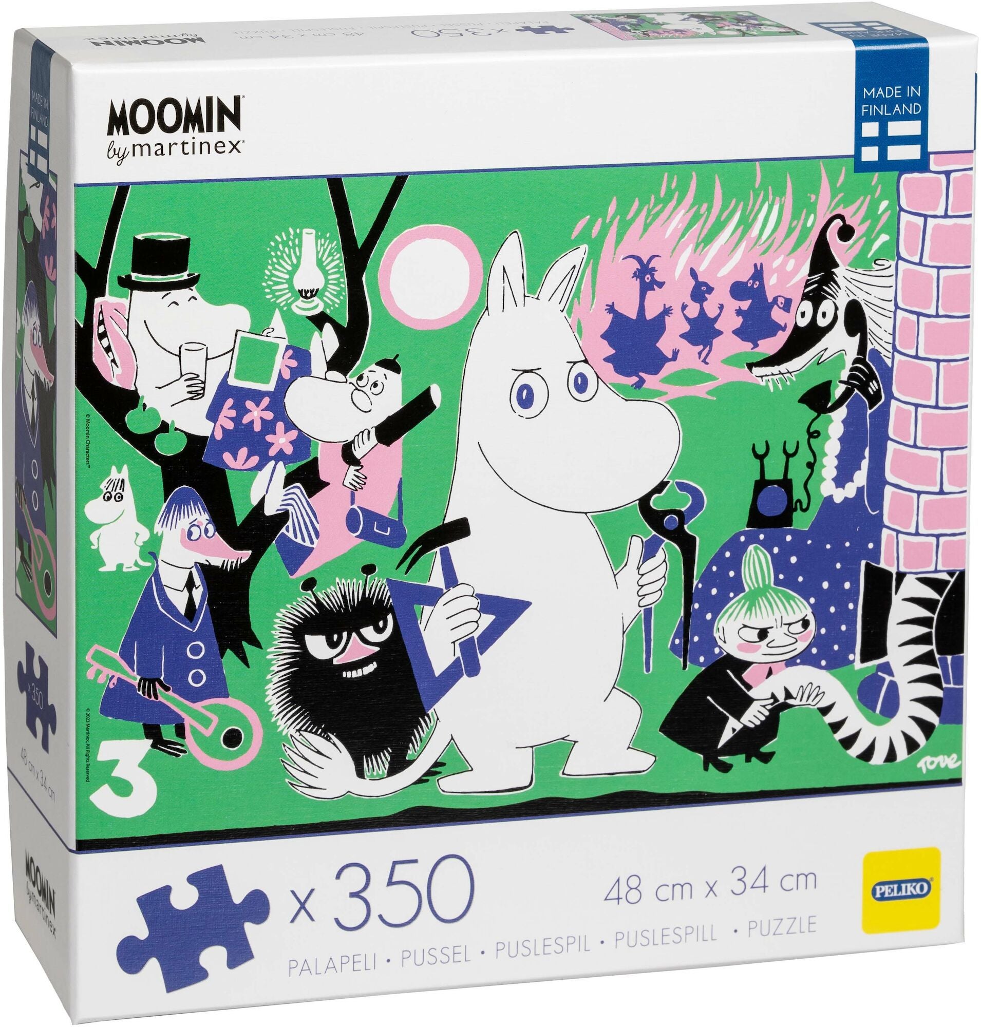 Mumin Comic Book Cover 3 Pussel 350 Bitar|