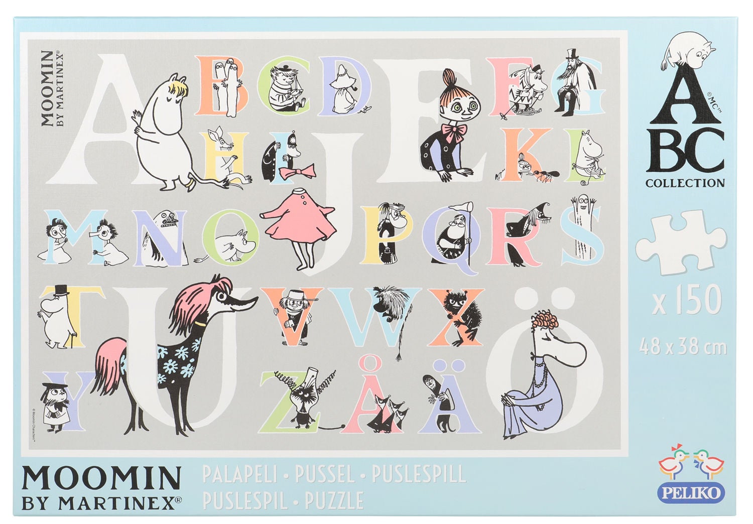 Mumin Pussel Alfabet 150 Bitar|