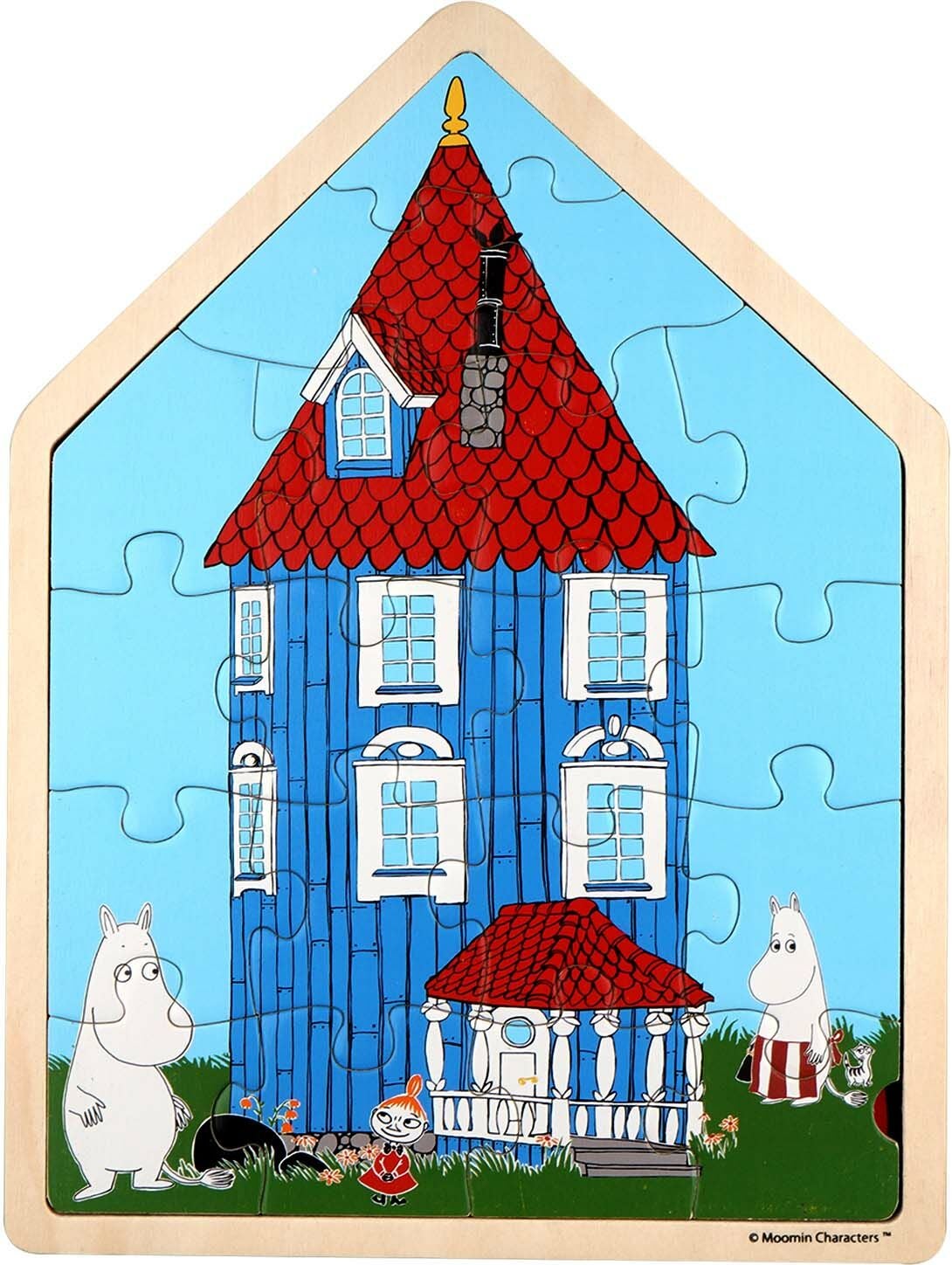 Mumin Träpussel Muminhuset 19 Bitar|