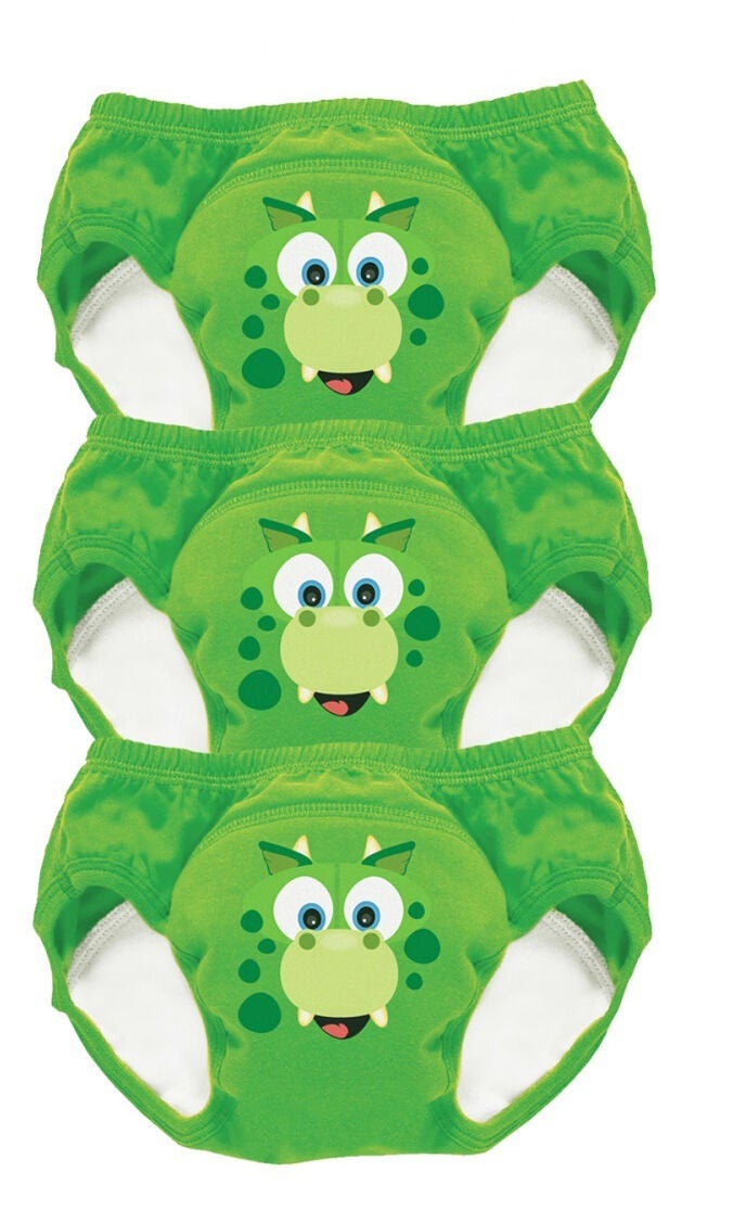 My Carry Potty Dinosaurie Potträningsbyxor 3-pack|Grön