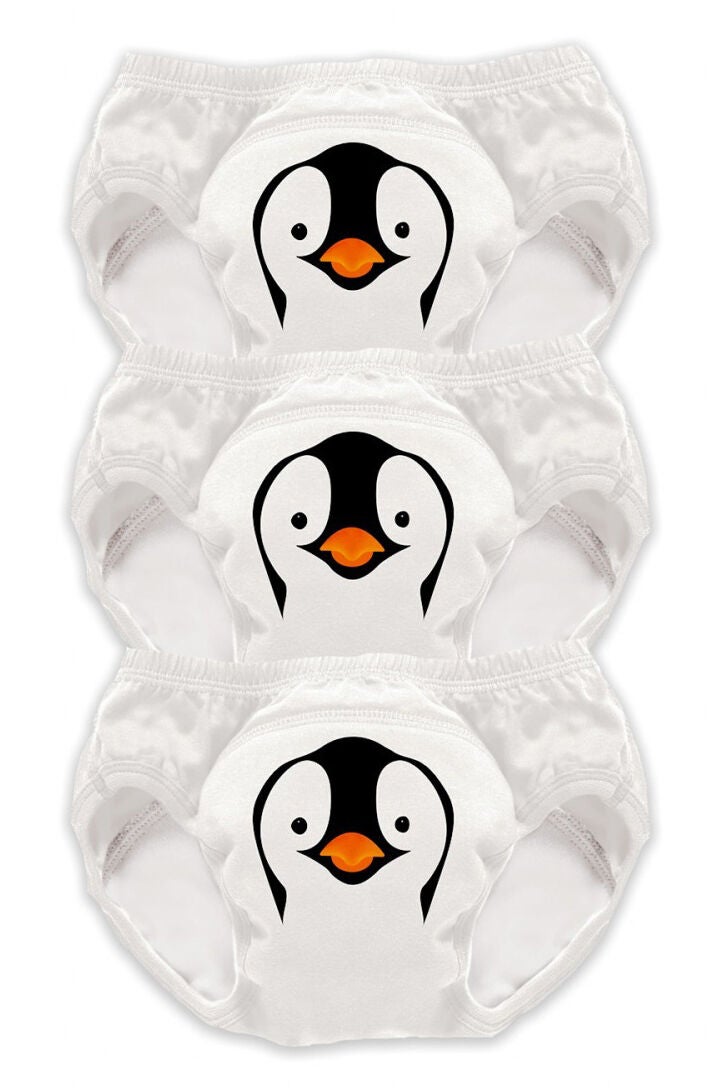 My Carry Potty Pingvin Potträningsbyxor 3-pack|Vit