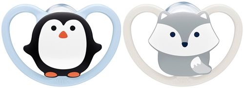 NUK Space 0-6 Månader Napp 2-pack