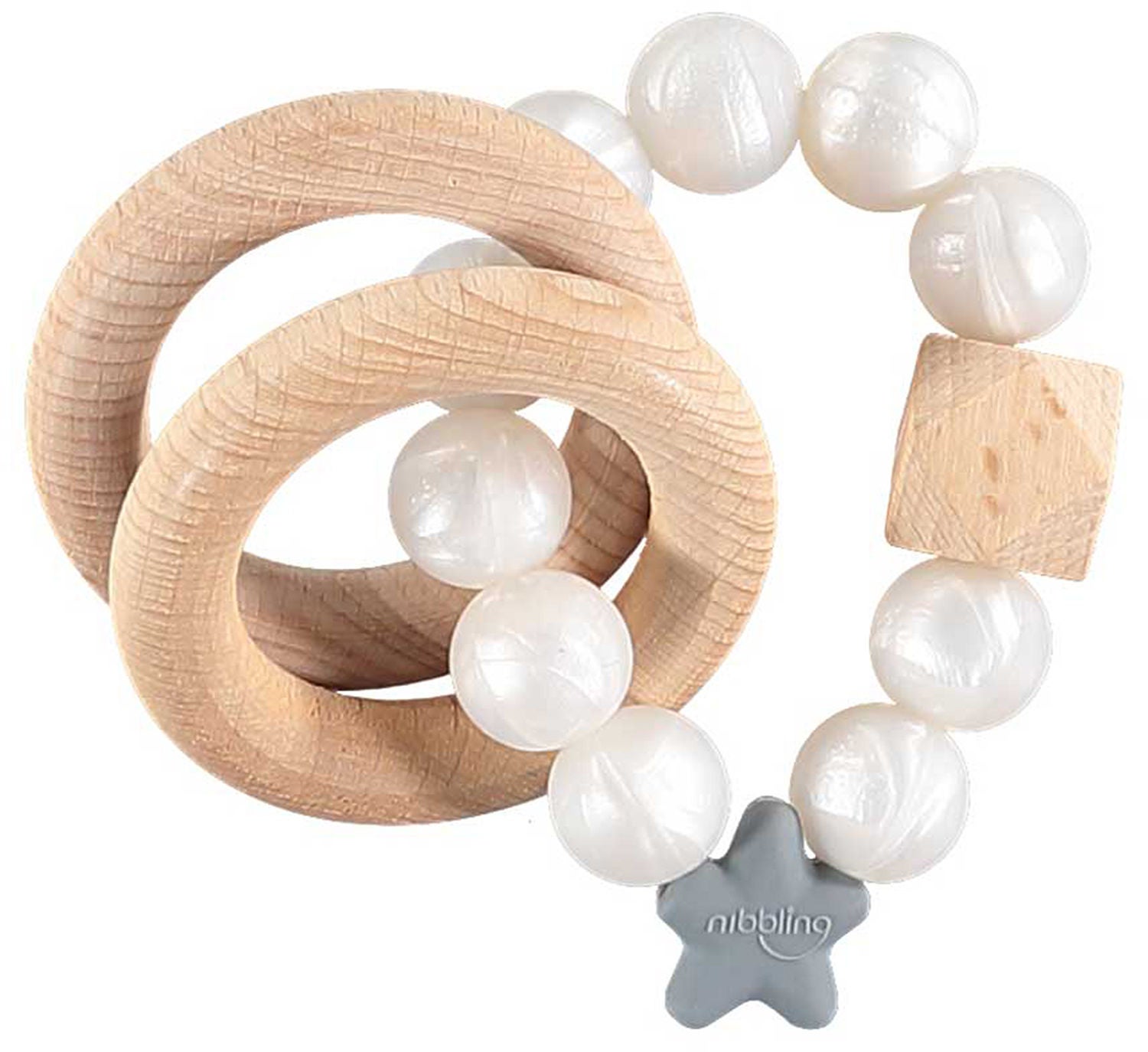 Nibbling Natural Wood Limited Edition Skallra|Pearl