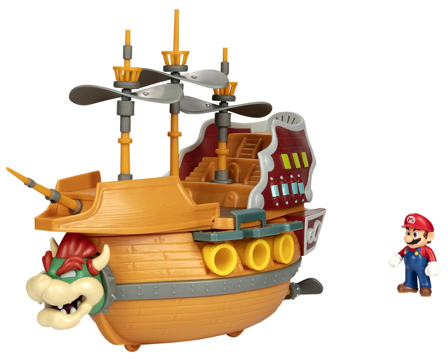 Nintendo Super Mario Bowsers Skepp Deluxe Lekset|