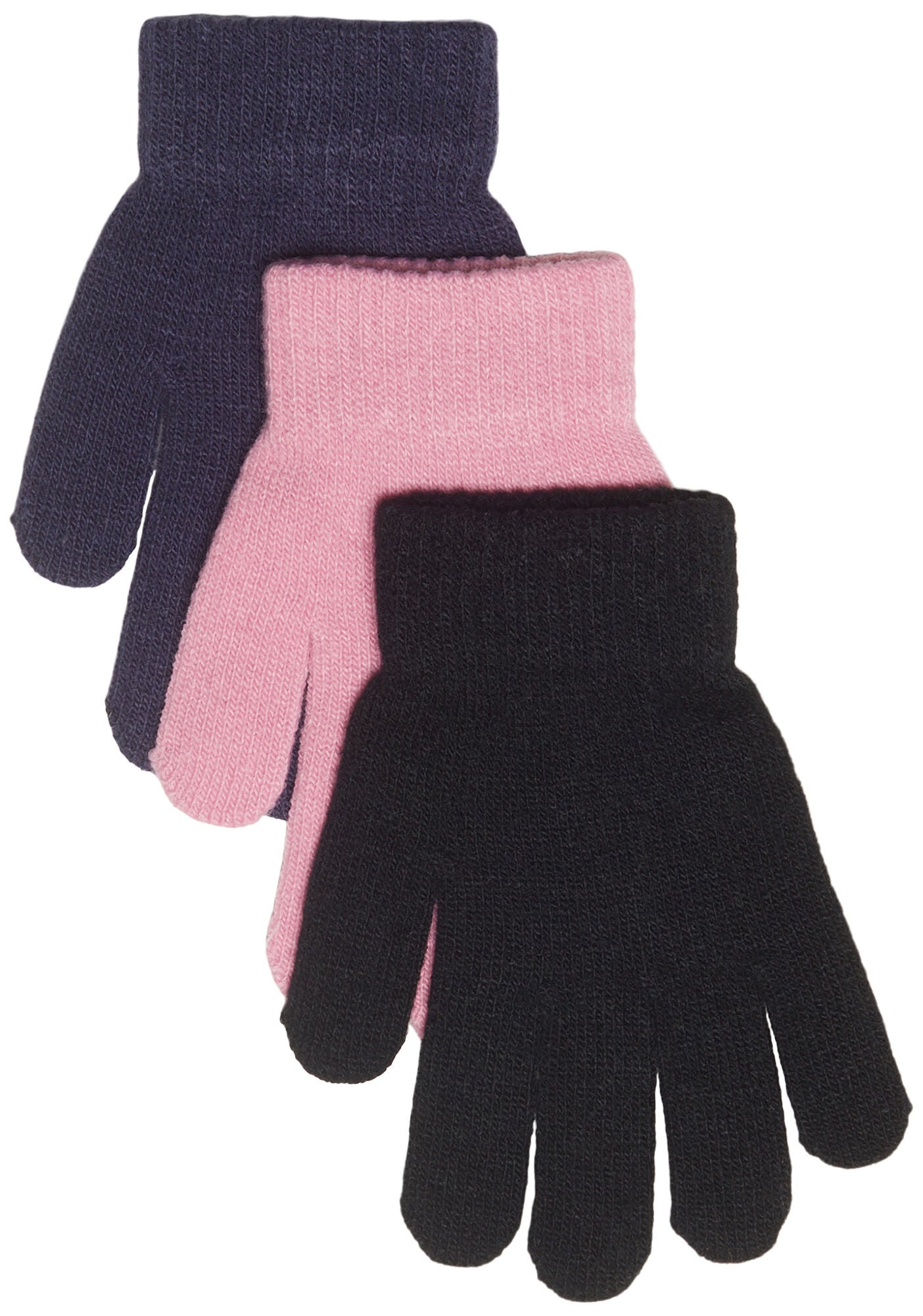 Nordbjörn Bergsfjord Fingervantar 3-Pack|Black/Rosebloom/Eclipse