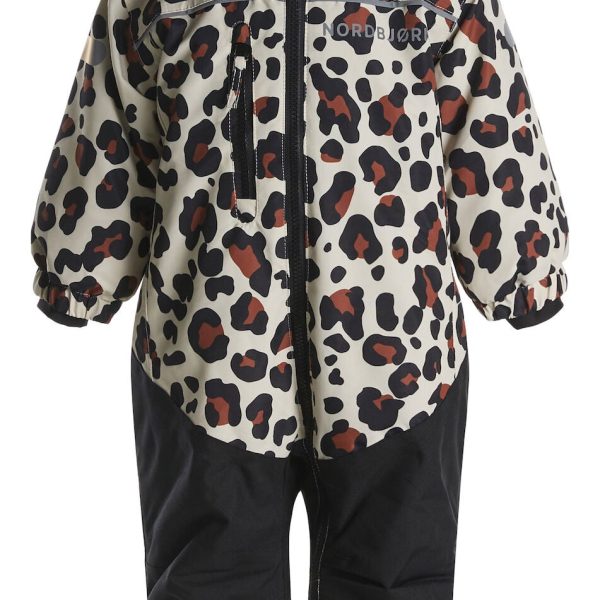 Nordbjörn Igloo Babyoverall|Leopardy Rustic Sandshell