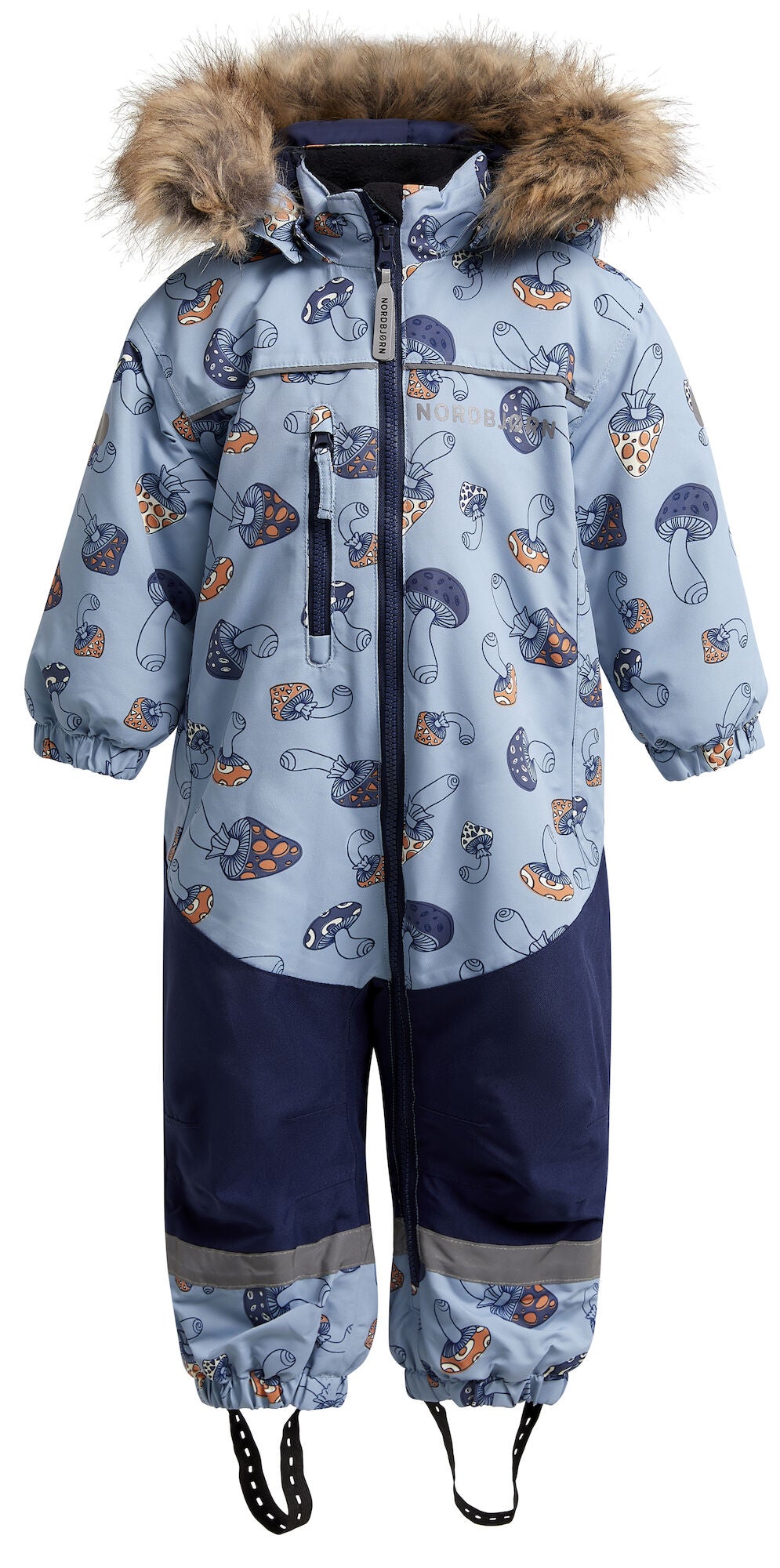 Nordbjörn Igloo Babyoverall|Mushroom Vroom Blue