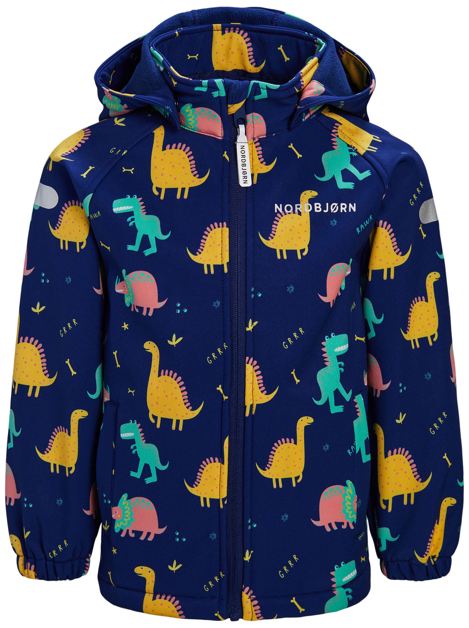 Nordbjörn Mollö Softshelljacka|Dinosaur Roar Blue Print