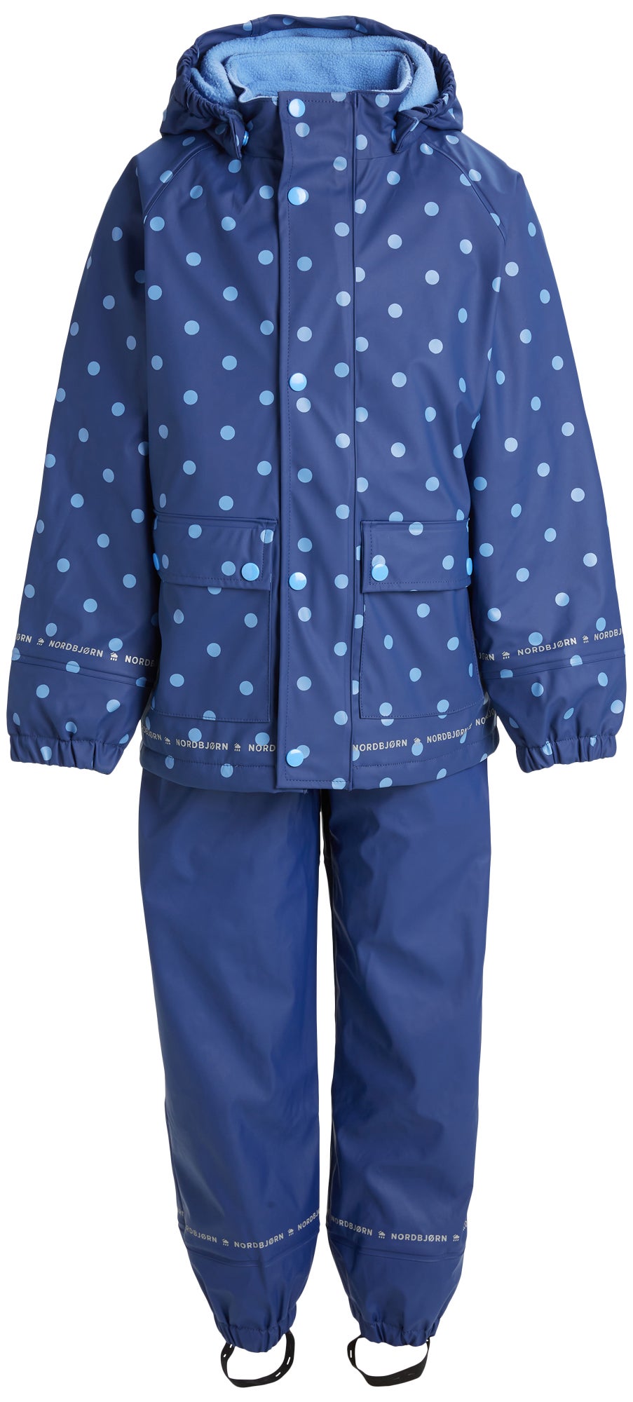 Nordbjörn Öckerö Fodrat Regnställ|Polka Dots Blue Print