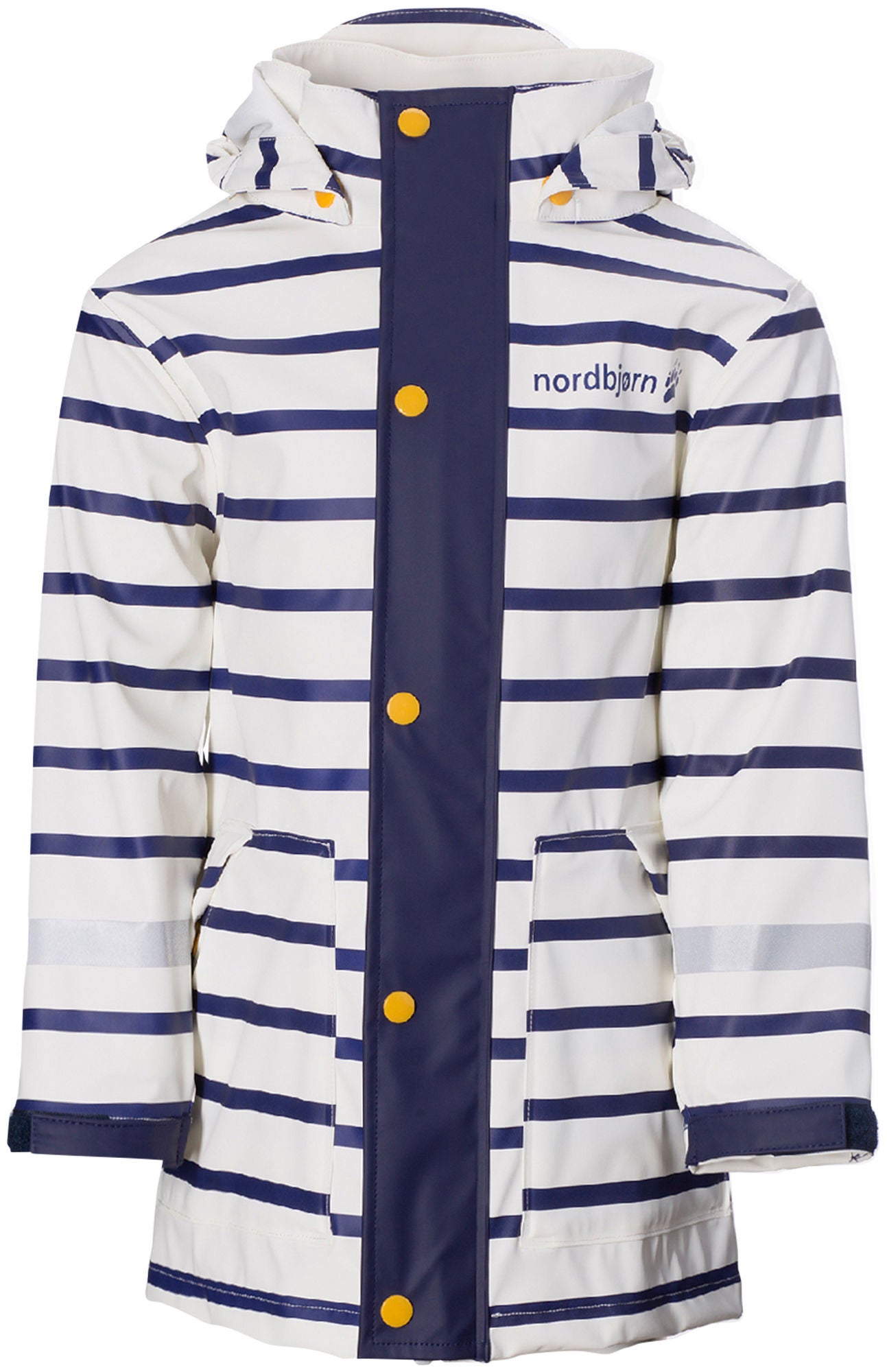 Nordbjörn Regnjacka|White Stripe 110