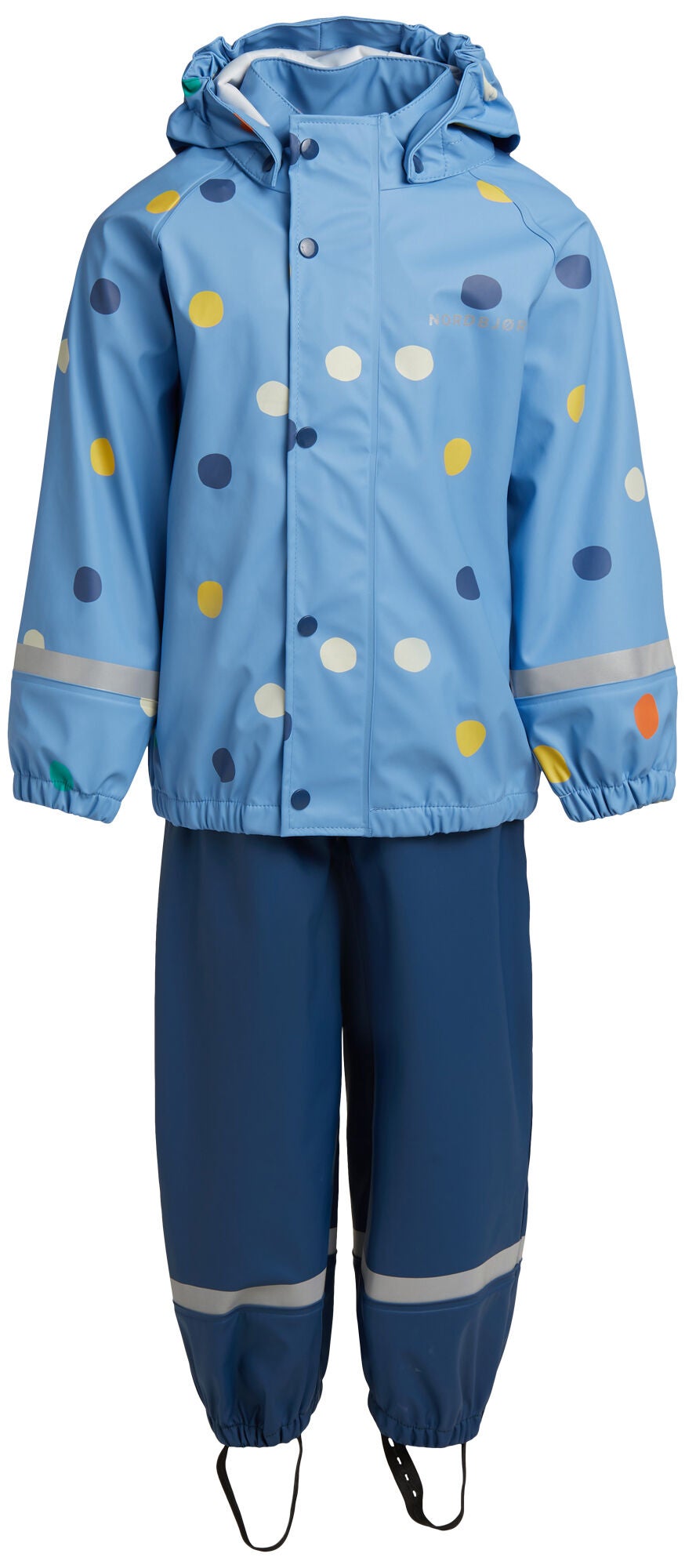 Nordbjörn Saltö Regnställ|Dotty Silver Lake Blue