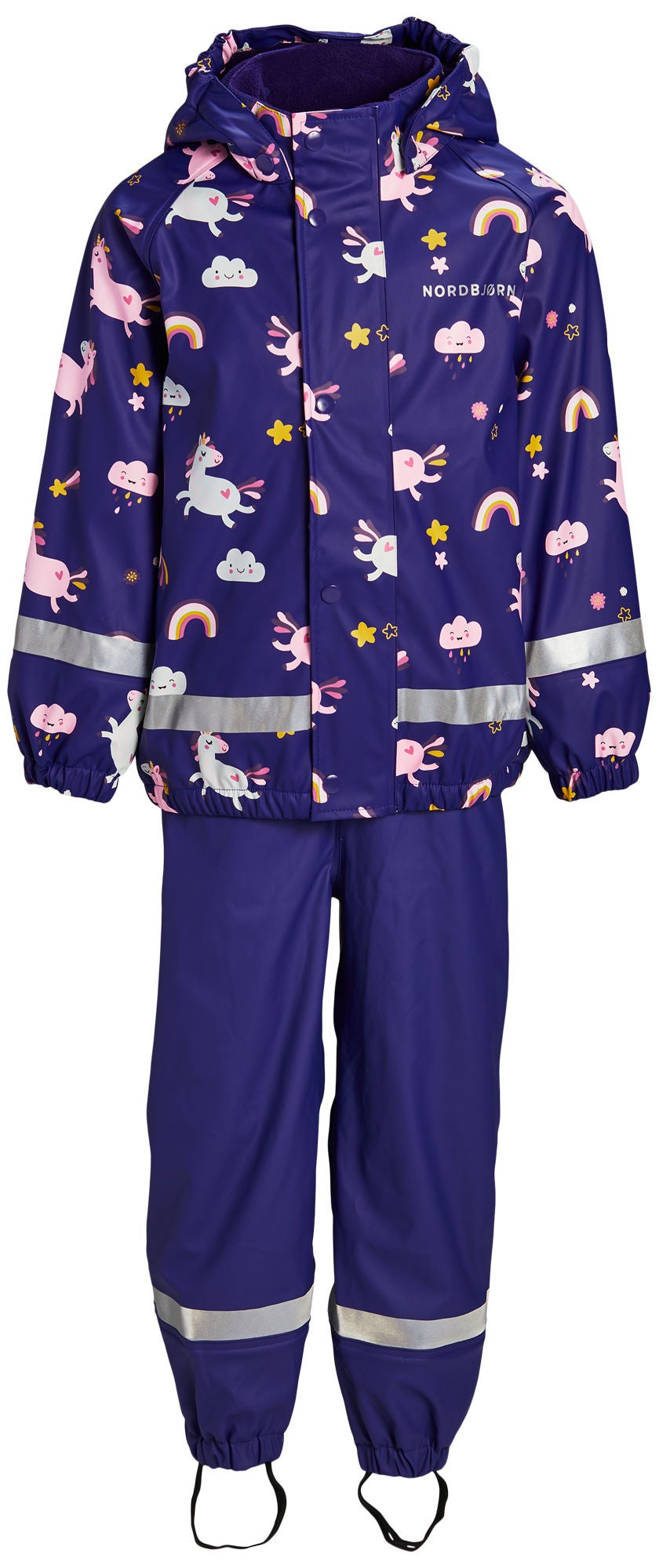 Nordbjörn Skagen Fodrat Regnställ|Happy Unicornday Deep Wisteria