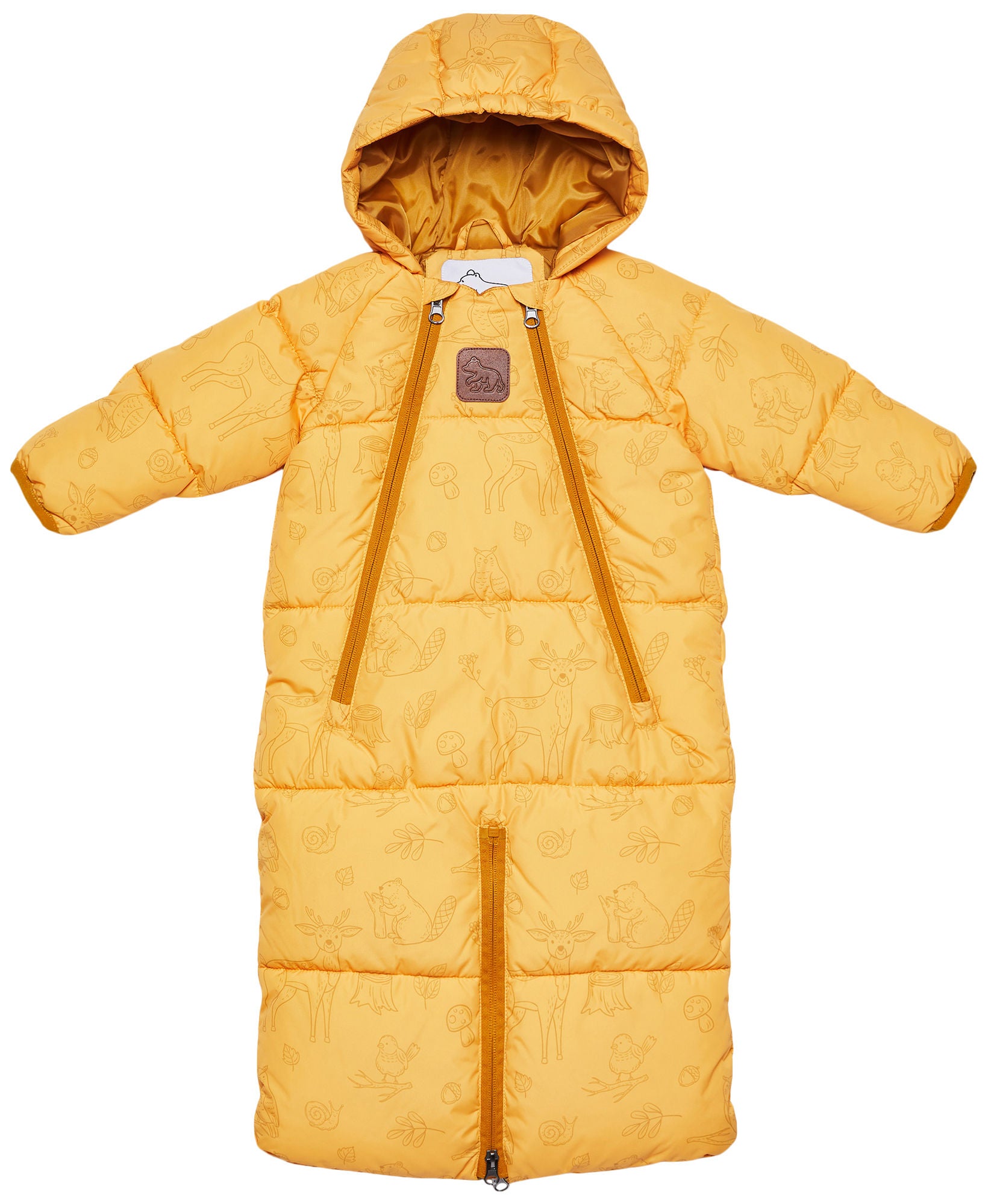 Nordbjörn Snowy 2-in-1 Babyoverall|Mustard