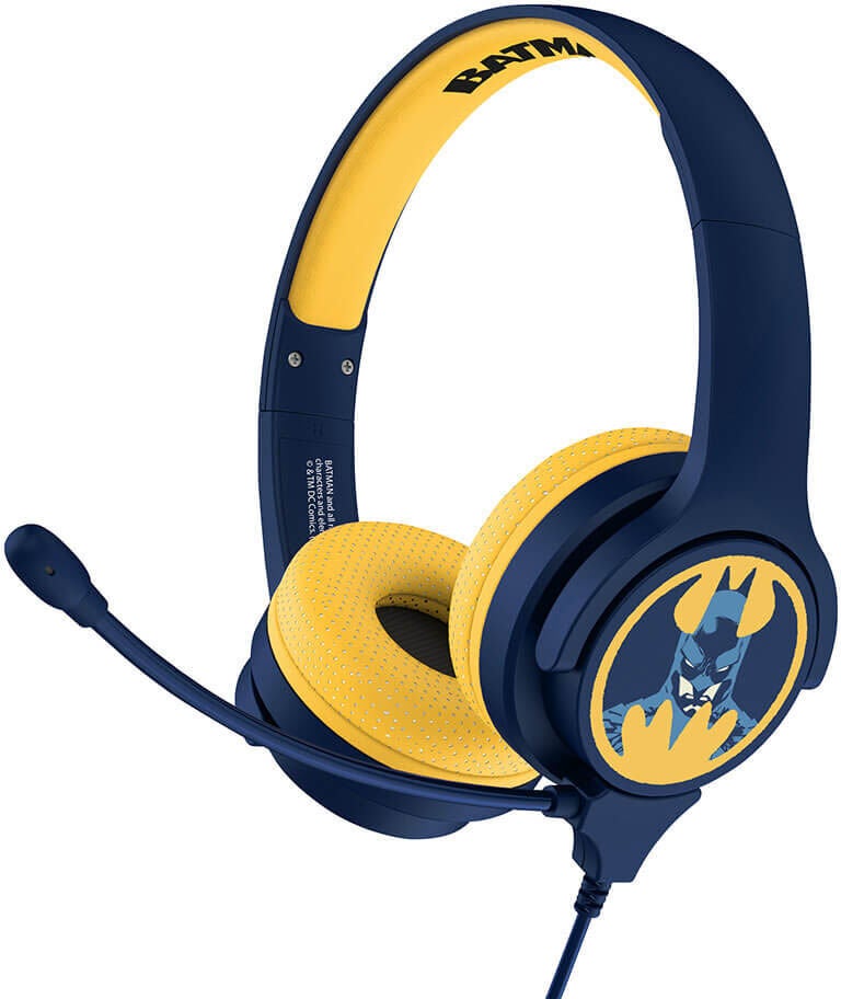 OTL Batman On-Ear 85/94dB Hörlurar Bom-Mikrofon|
