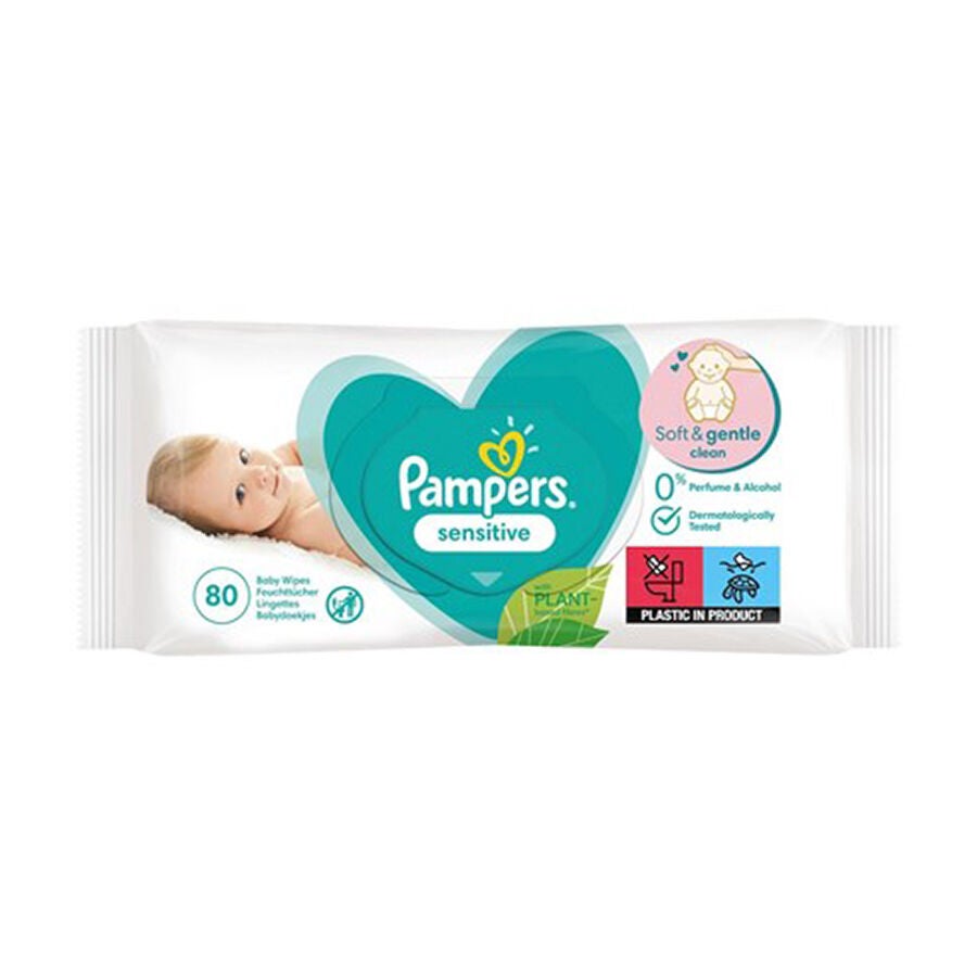 Pampers Sensitive Baby Wipes 80-pack