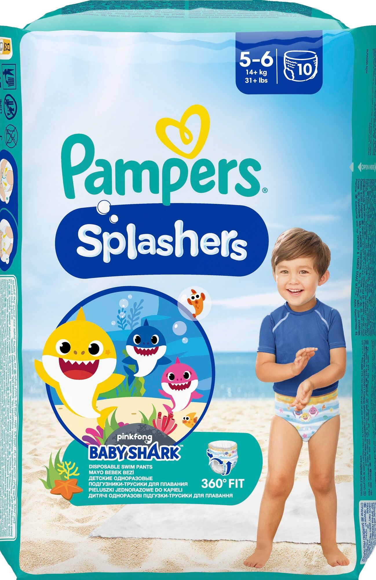 Pampers Splashers Simblöjor S5/6 10-pack