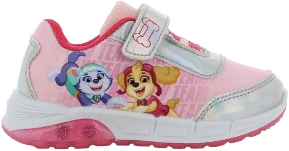 Paw Patrol Blinkande Sneakers|Pink/Silver