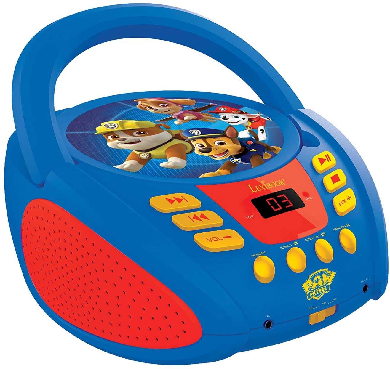 Paw Patrol Cd-Spelare|Blå/Röd