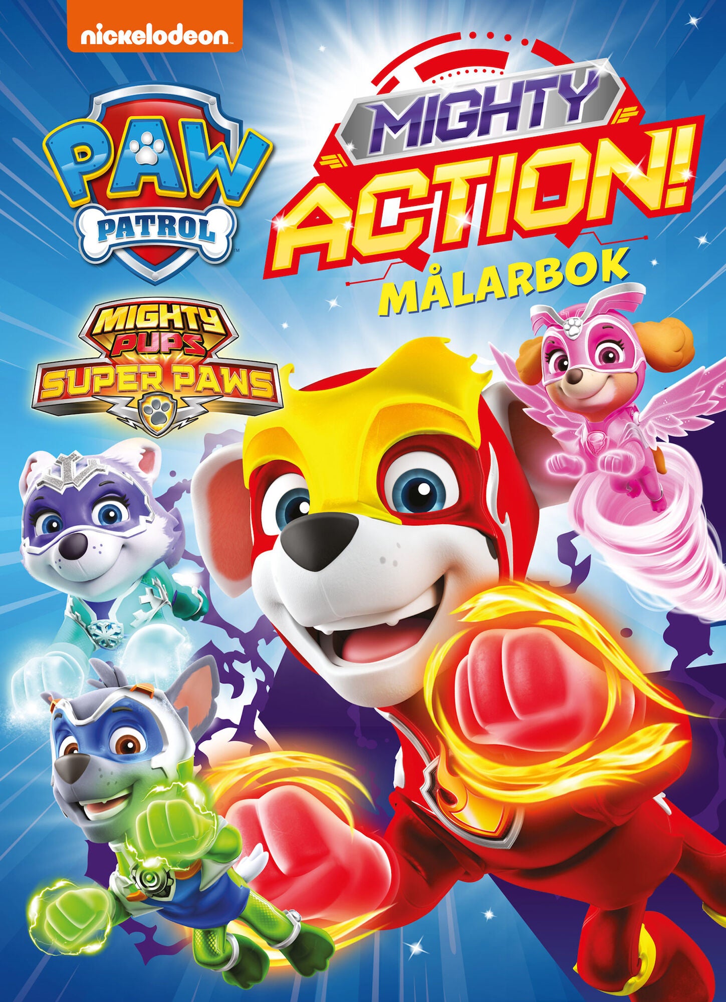 Paw Patrol Målarbok Mighty Action!