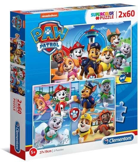 Paw Patrol Pussel 2x60 bitar|