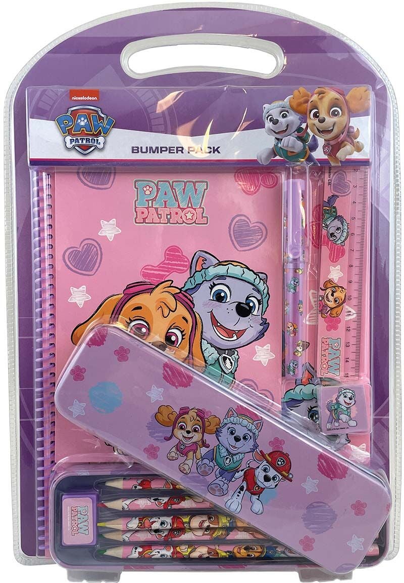 Paw Patrol Skrivset med Plåtask|