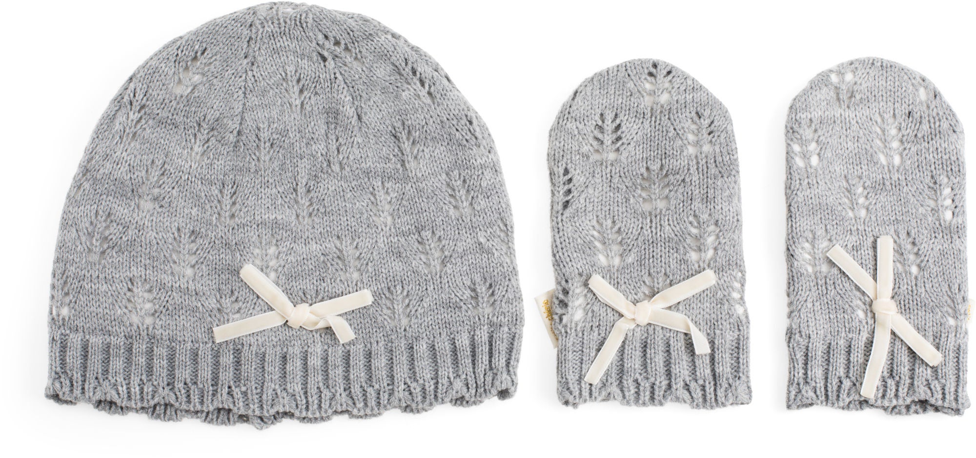 Petite Chérie Atelier Agnes Mössa Och Vantar|Grey 2-4 år