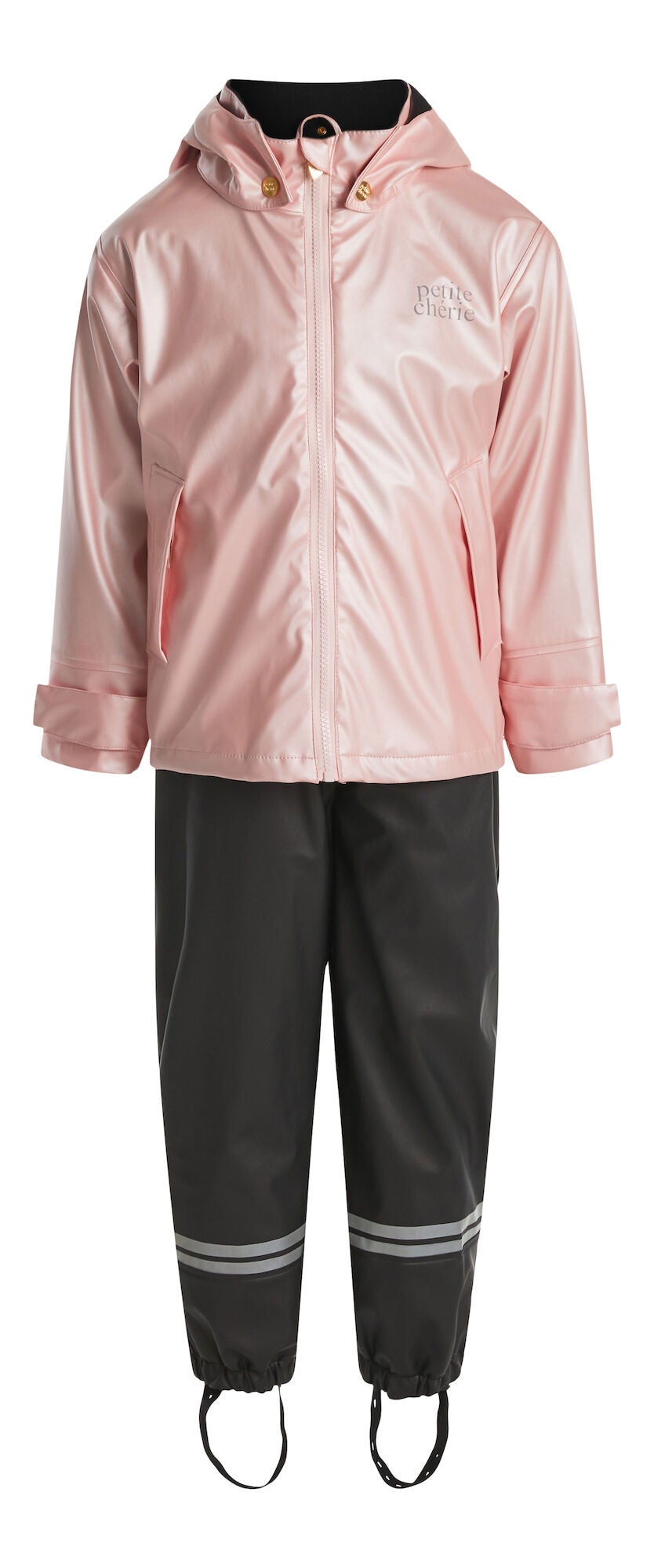 Petite Cherie Atelier Chantel Fodrat Regnställ|Silver Pink