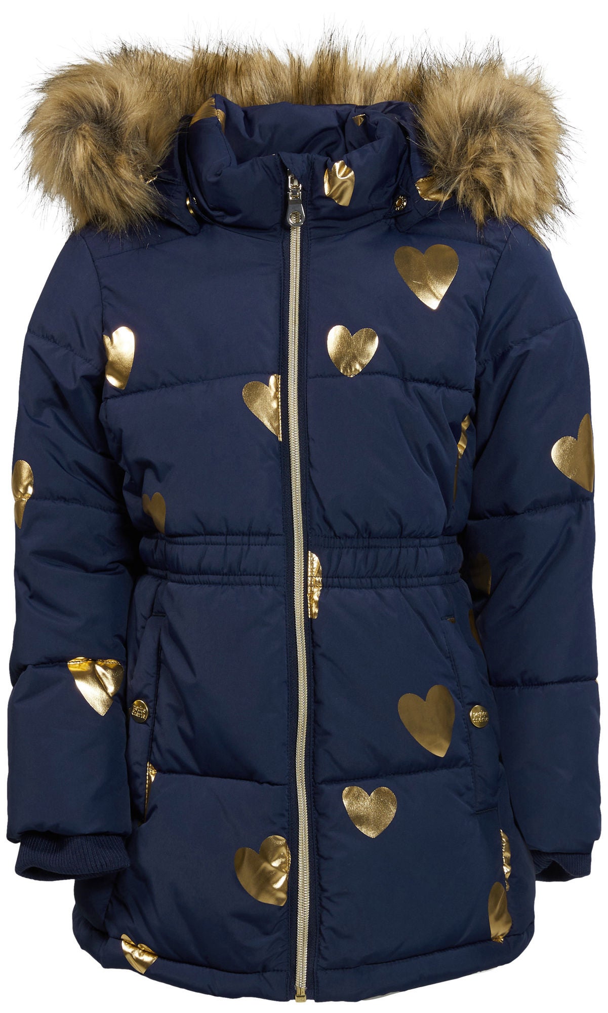 Petite Chérie Atelier Estelle Vadderad Jacka|Foil Hearts Navy