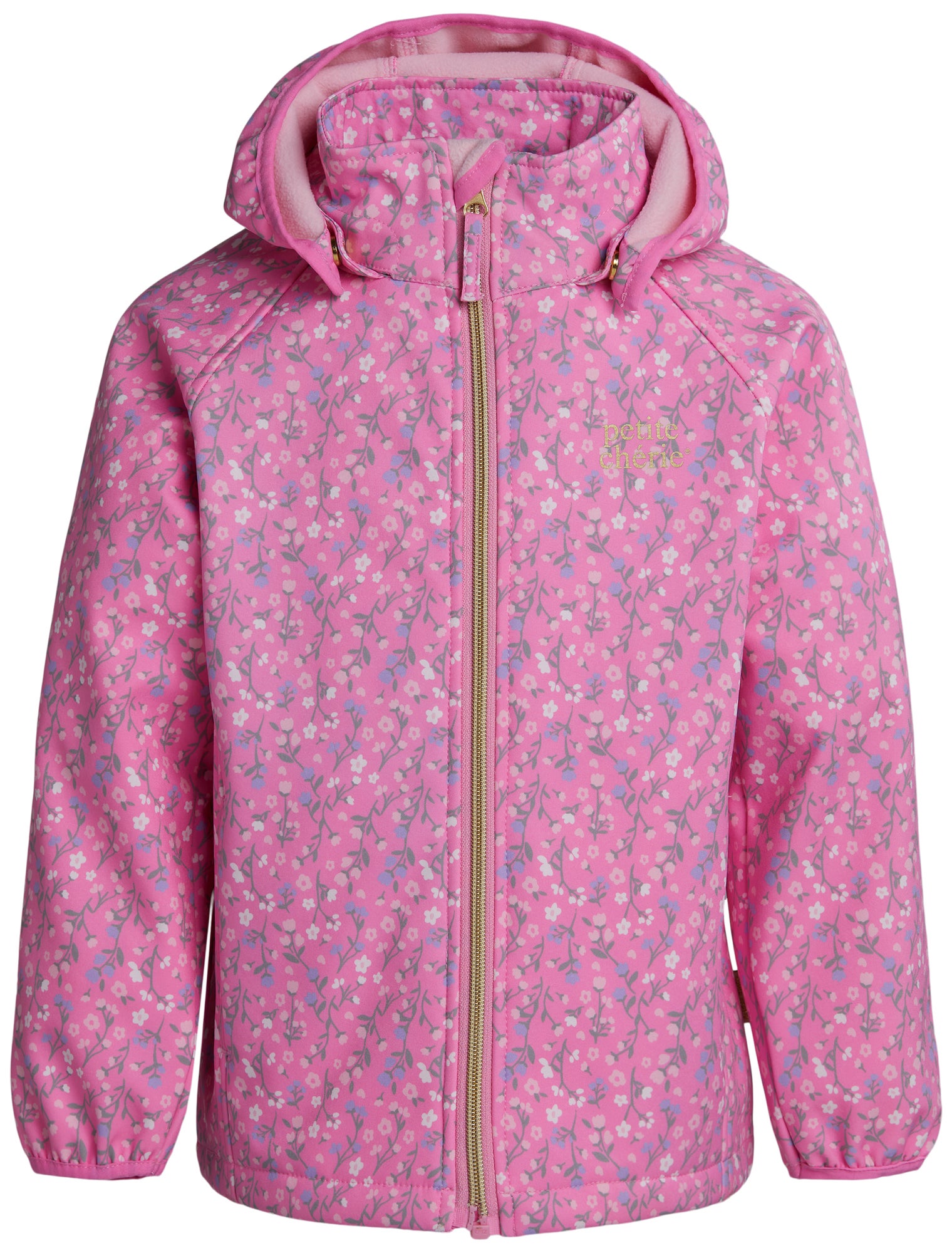 Petite Chérie Atelier Jade Softshelljacka|Pink Flowers