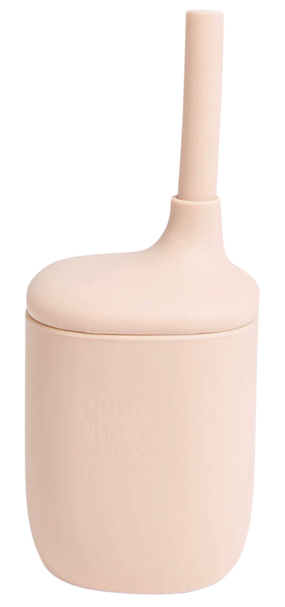 Petite Chérie Belle Silikonmugg med Sugrör|Dusty Pink