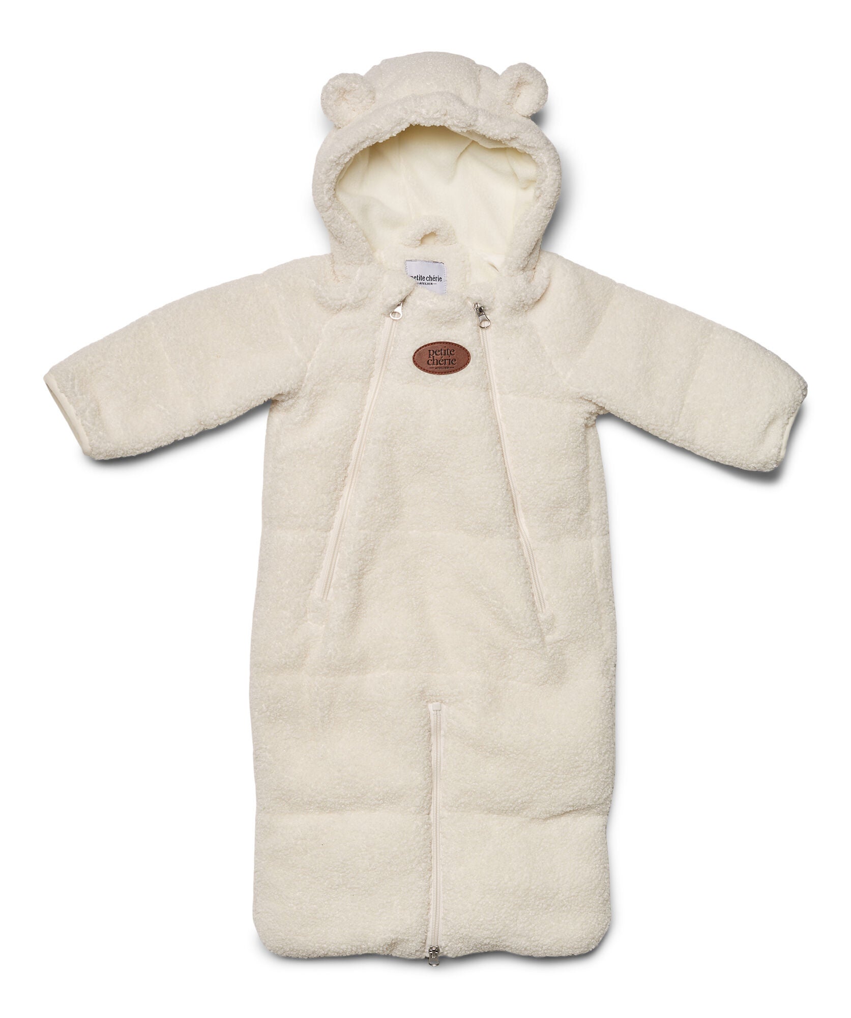 Petite Chérie Blanche Åkpåse 2-i-1 Teddy|White