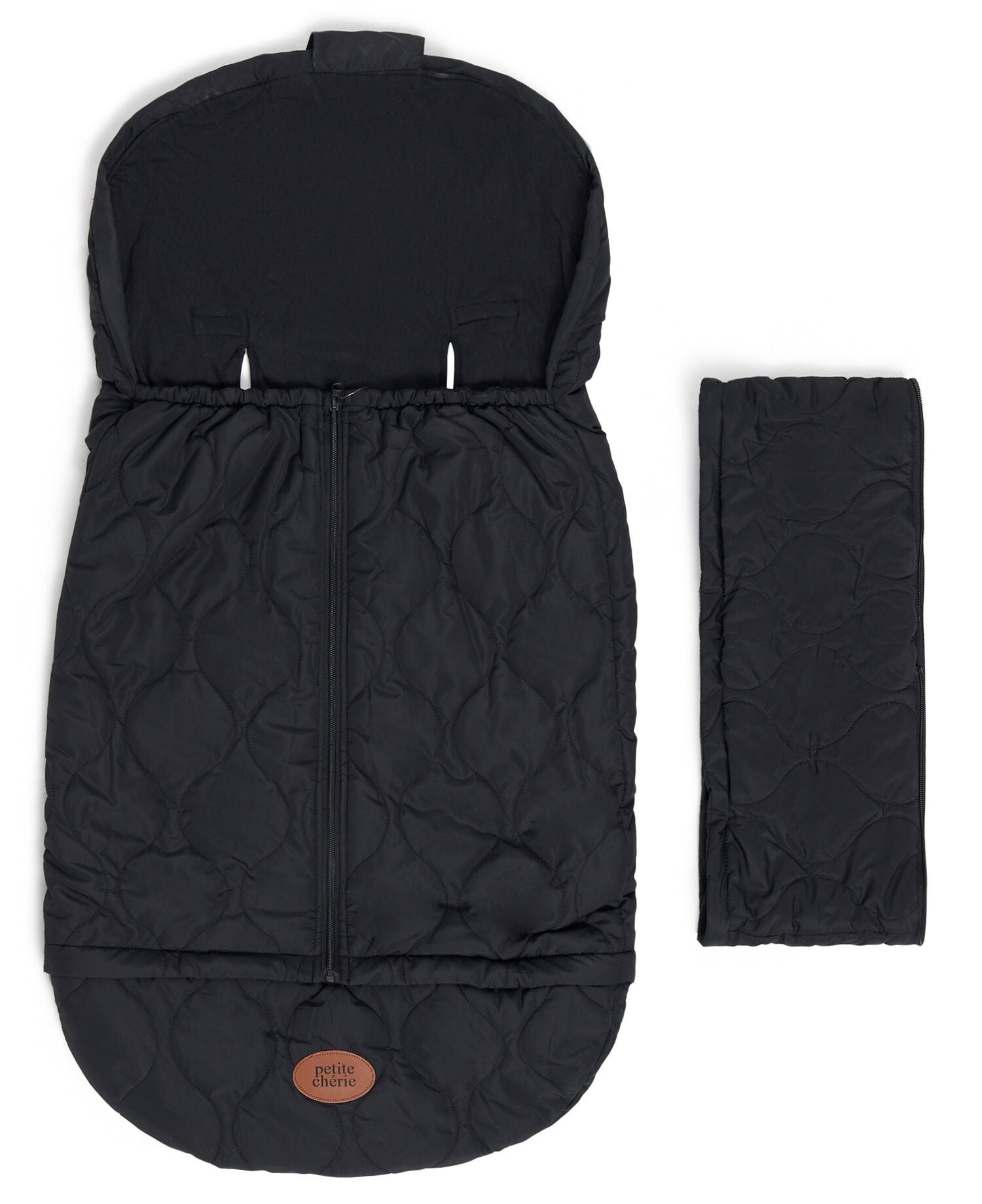 Petite Chérie Chloé Quilted Light Åkpåse inkl. Förlängning|Black