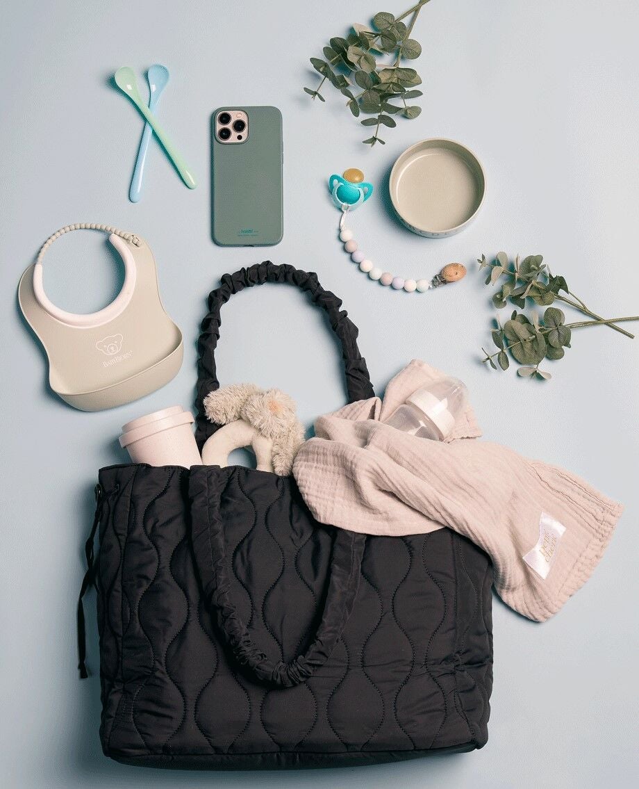 Petite Chérie Chloé Quilted Skötväska|Black