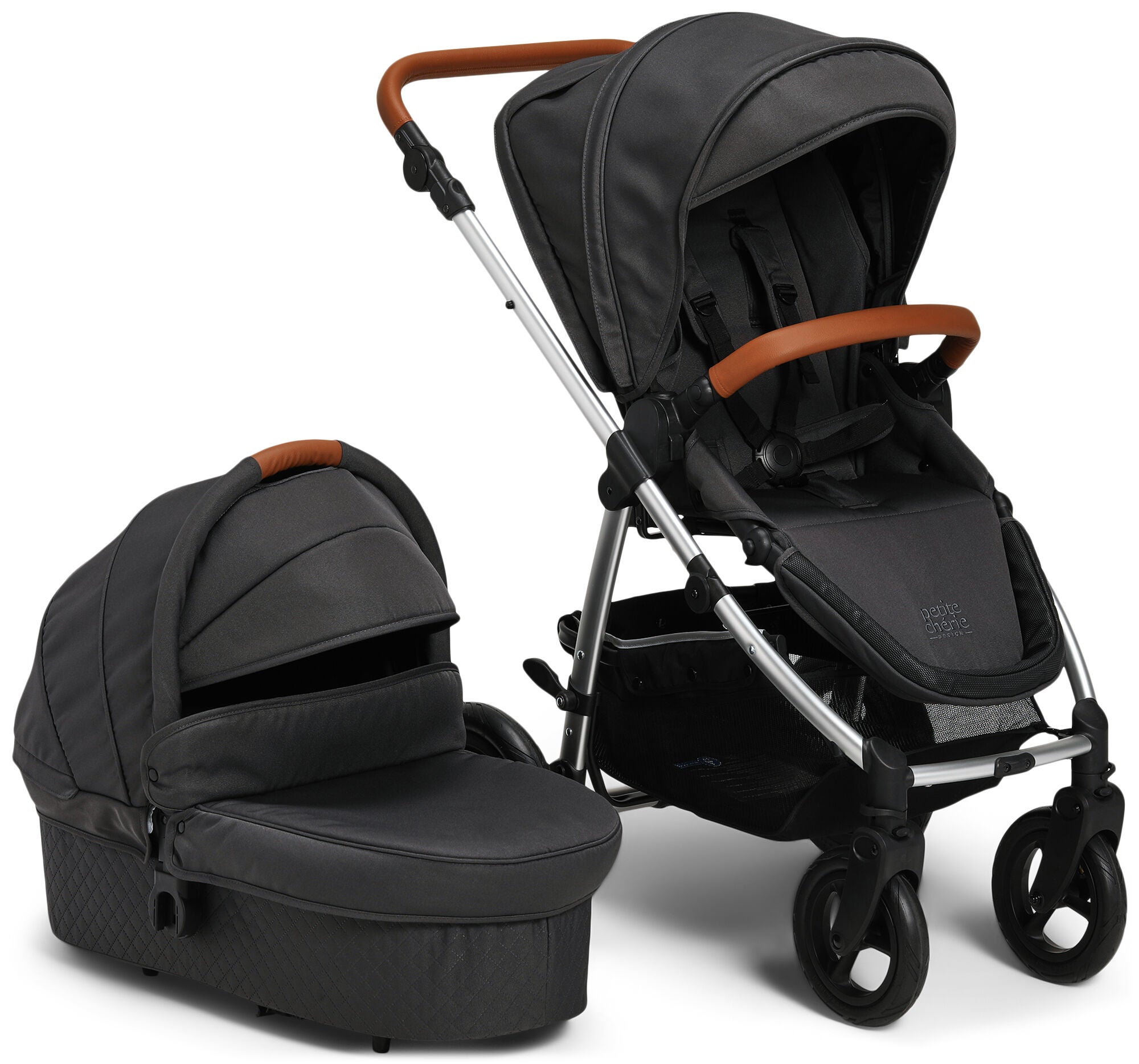 Petite Chérie Heritage 2 Duovagn|Asphalt/Silver