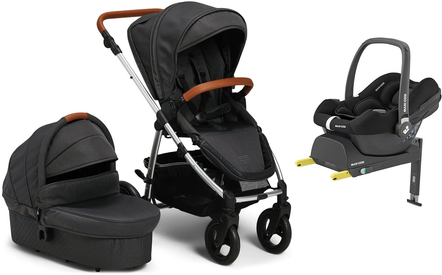 Petite Chérie Heritage 2 Duovagn Inkl. Maxi-Cosi CabrioFix Babyskydd &  Bas