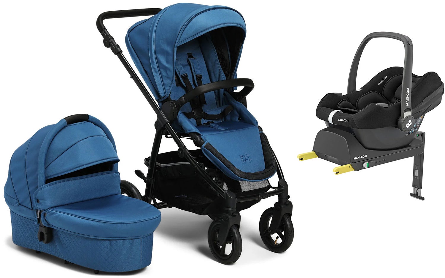 Petite Chérie Heritage 2 Duovagn Inkl. Maxi-Cosi CabrioFix Babyskydd &  Bas