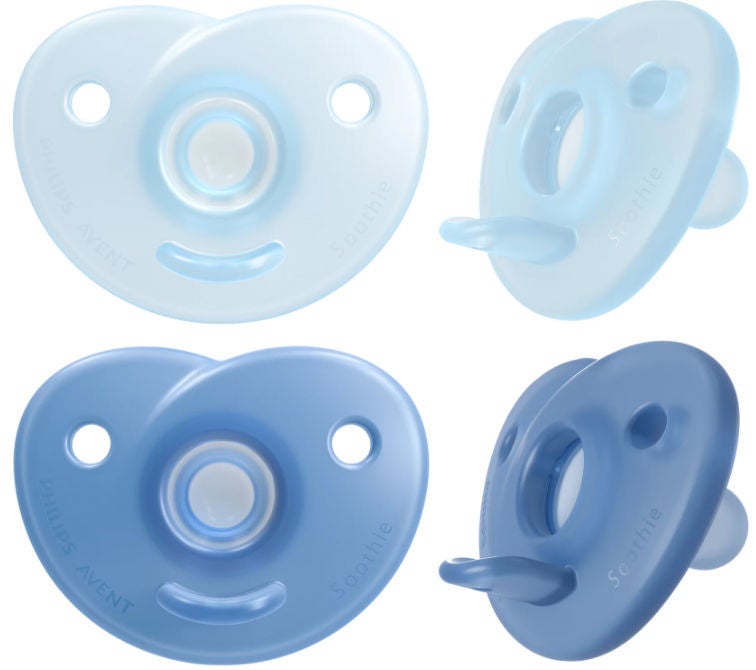 Philips Avent Curved Soothie 0-6m|Blå