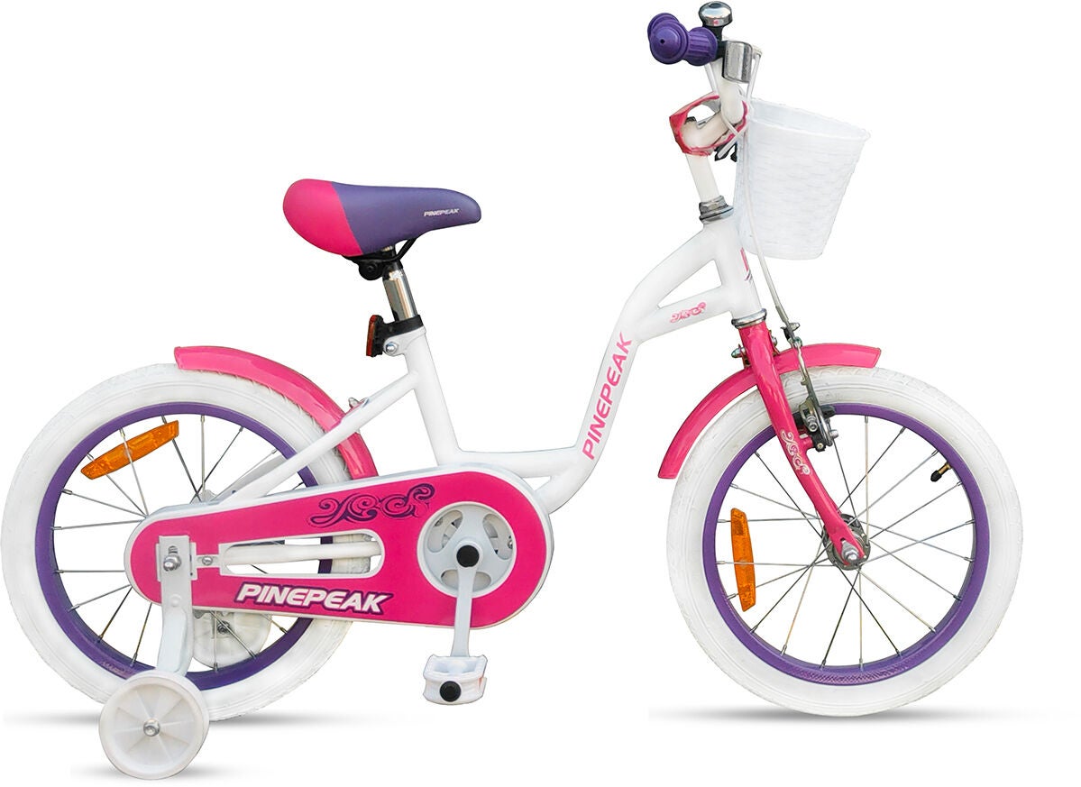 Pinepeak Cykel 16 tum|Rosa/Lila