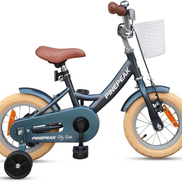 Pinepeak Retro City Cykel 12 tum|Grå