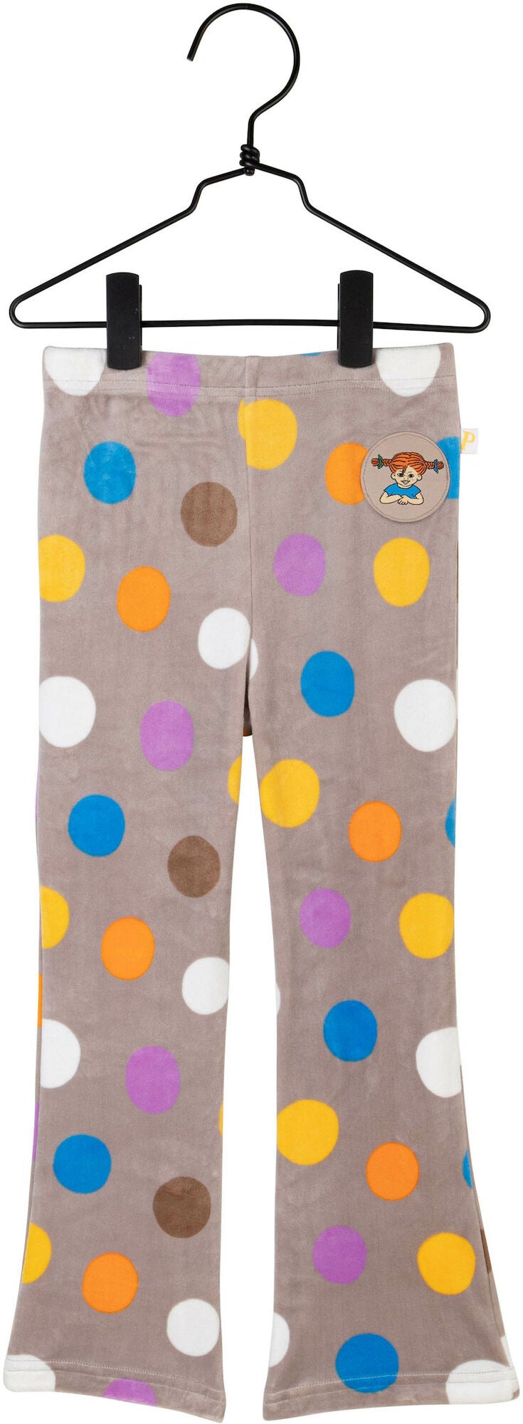 Pippi Långstrump Bubbles Velour Byxor|Beige