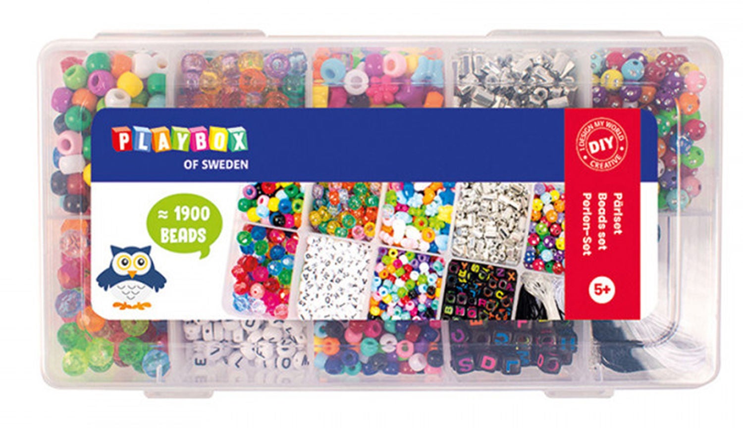 Playbox Plastpärlor I Förvaringsbox|