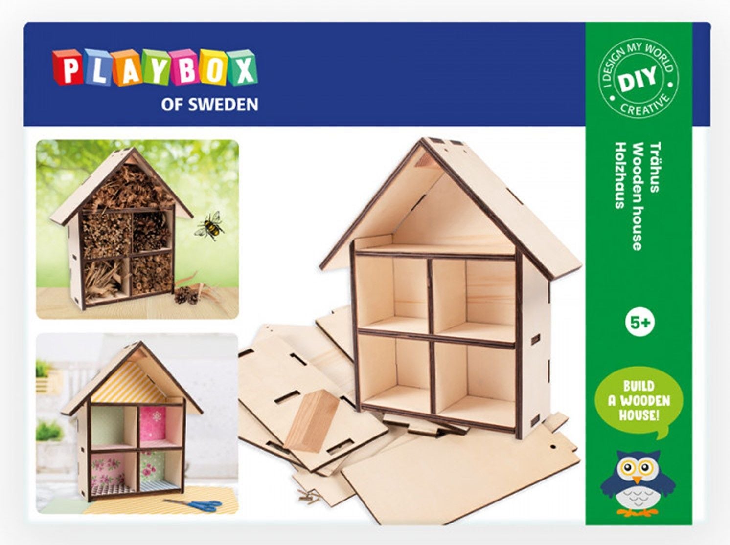 Playbox Pysselset Trähus|
