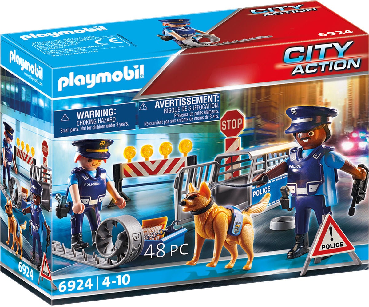 Playmobil 6924 City Action Polisvägspärr|